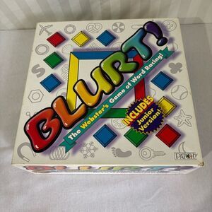 Blurt! Webster’s Game of Word Racing Board Game Includes Junior Version Complete